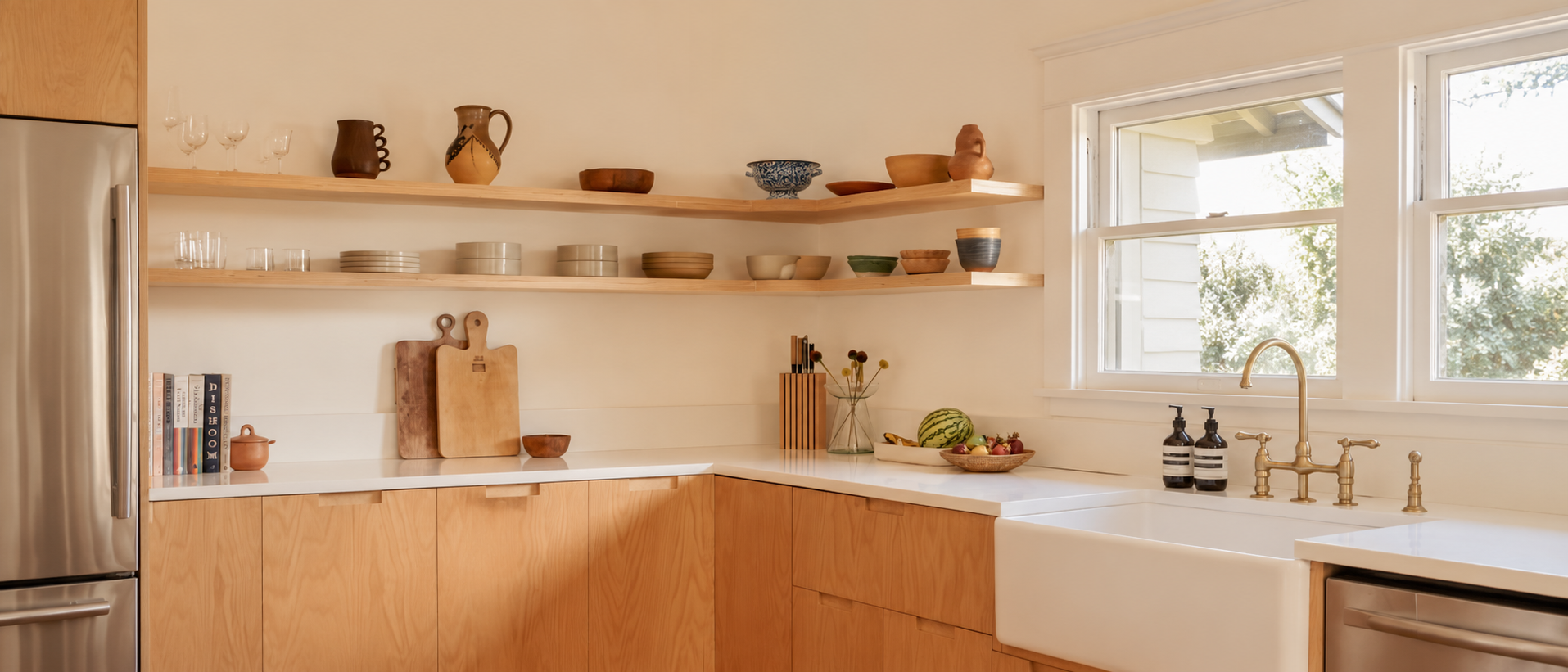 Thoughtfully selected kitchen pieces